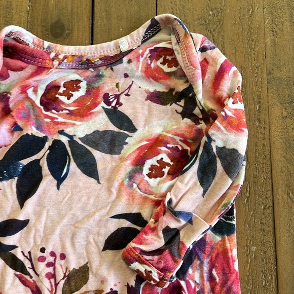 Posh peanut dusk rose bamboo knotted gown - Picture 3 of 5